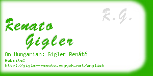 renato gigler business card