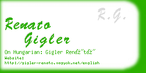 renato gigler business card